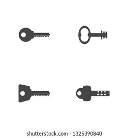key icon vector. password icon. Vector illustration