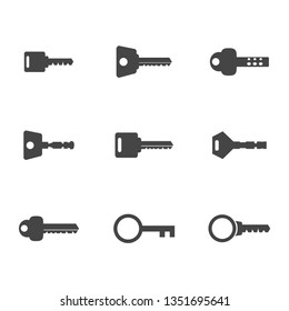 key icon vector. password icon. Vector illustration
