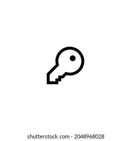 Key icon vector png isolated on white background