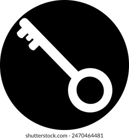 Key icon vector. Replaceable vector design.