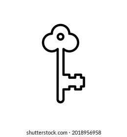 Key icon vector set. Key illustration sign collection.  Key microphone symbol or logo.