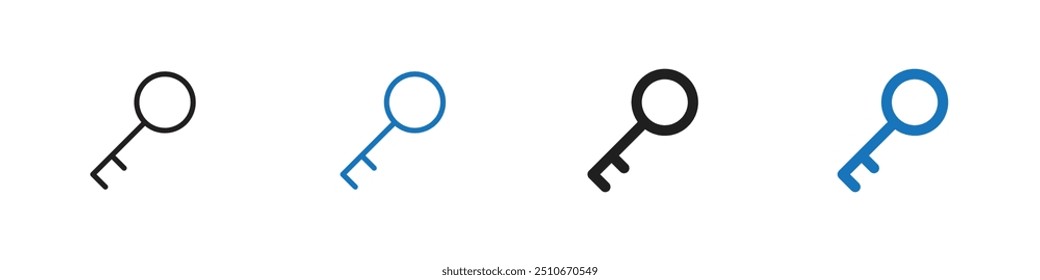 Esquema del conjunto de Vectores de iconos clave
