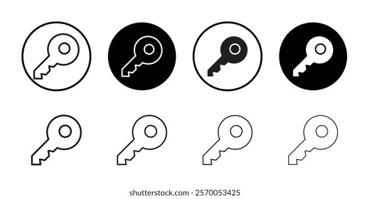 Key icon Vector set outline