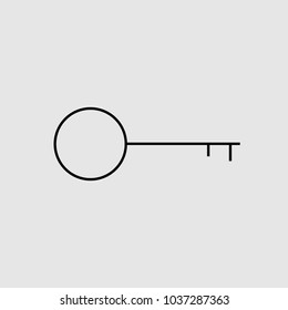 Key icon vector sign