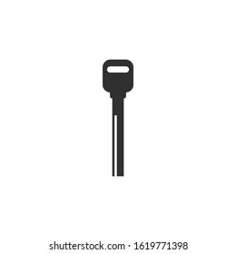 Key Icon vector sign isolated for graphic and web design. Key symbol template color editable on white background.