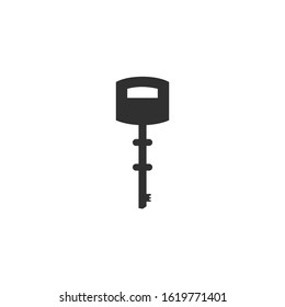 Key Icon vector sign isolated for graphic and web design. Key symbol template color editable on white background.