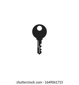 key Icon vector sign isolated for graphic and web design. key symbol template color editable on white background.
