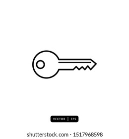 Key Icon Vector - Sign or Symbol