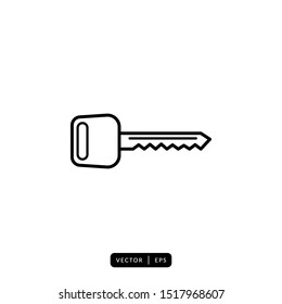 Key Icon Vector - Sign or Symbol