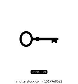 Key Icon Vector - Sign or Symbol