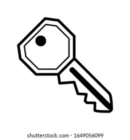 Key icon vector sign and symbol on trendy design