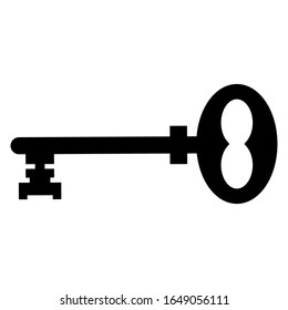 Schlüsselsymbol für Vektorillustration und Symbol auf trendigem Design
