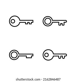 Key icon vector. Key sign and symbol.