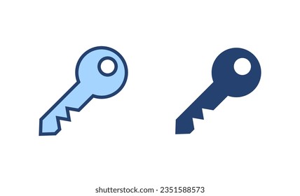 Key icon vector. Key sign and symbol.
