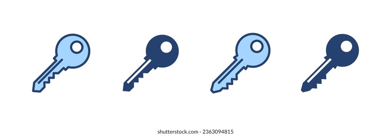 Key icon vector. Key sign and symbol.