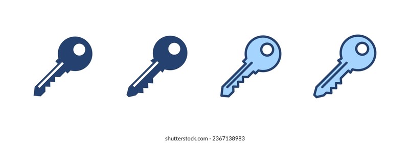Key icon vector. Key sign and symbol.