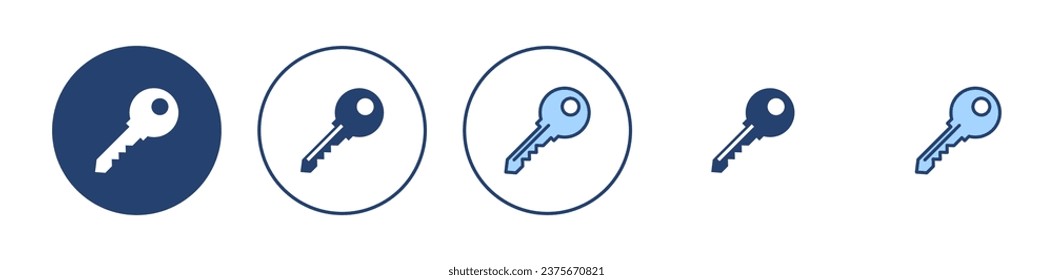 Key icon vector. Key sign and symbol.