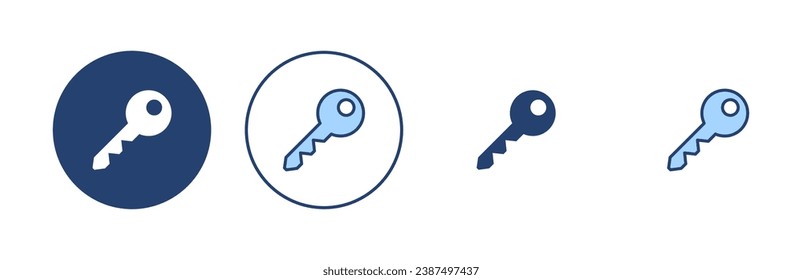 Key icon vector. Key sign and symbol.