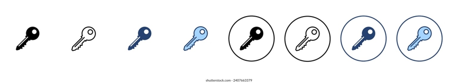 Key icon vector. Key sign and symbol.