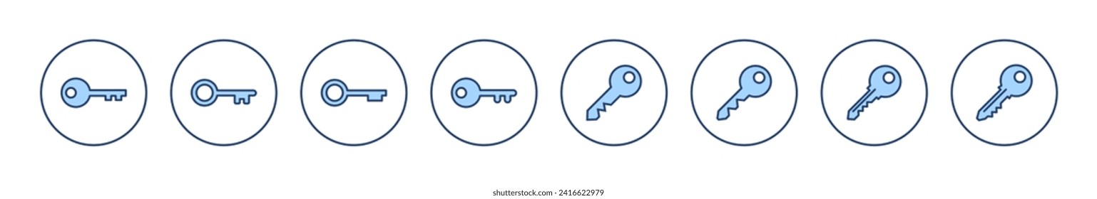 Key icon vector. Key sign and symbol.