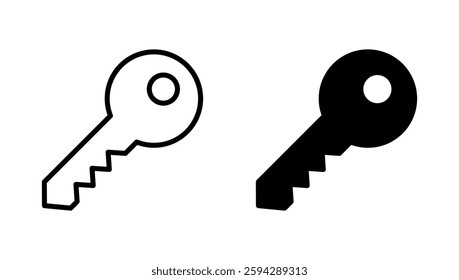 Key icon vector. Key sign and symbol.
