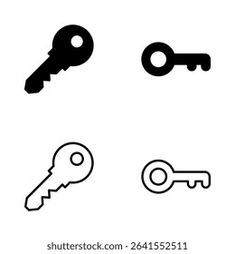 Key icon vector. Key sign and symbol.