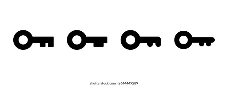 Key icon vector. Key sign and symbol.