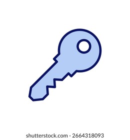 Key icon vector. Key sign and symbol.