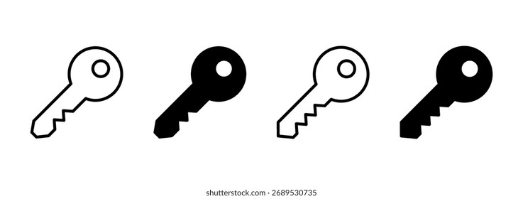 Key icon vector. Key sign and symbol.