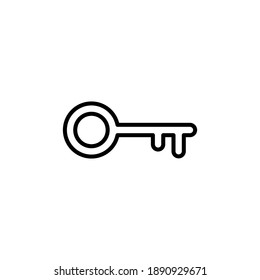 Key icon vector. Key vector icon. Key symbol