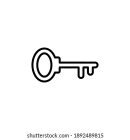 Key icon vector. Key vector icon. Key symbol