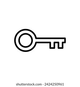 Key icon vector. Key vector icon. Key symbol