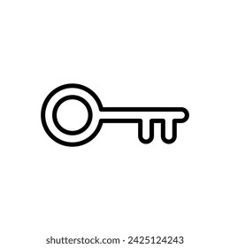 Key icon vector. Key vector icon. Key symbol