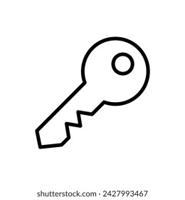 Key icon vector. Key vector icon. Key symbol