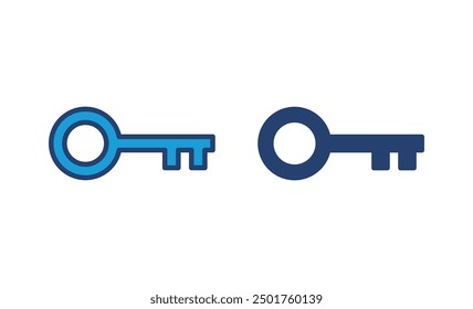 Key icon vector. Key vector icon. Key symbol