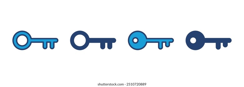 Vector de icono de clave. Icono de Vector clave. Símbolo clave
