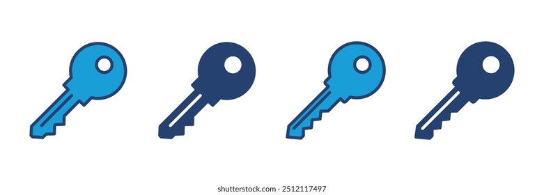 Vetor do ícone de chave. Ícone do vetor de chave. Símbolo de chave