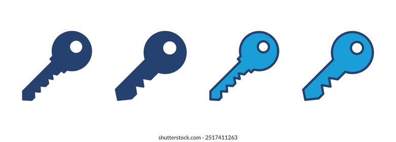 Vetor do ícone de chave. Ícone do vetor de chave. Símbolo de chave