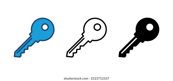 Key icon vector. Key vector icon. Key symbol