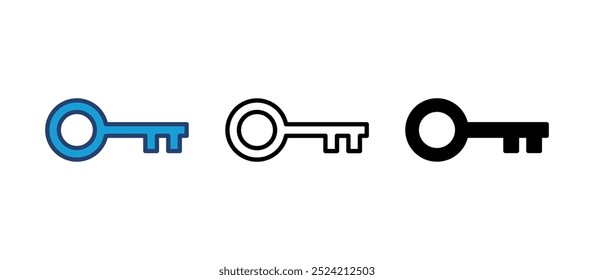 Vector de icono de clave. Icono de Vector clave. Símbolo clave