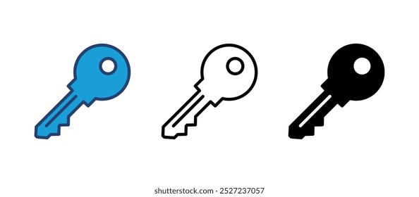 Key icon vector. Key vector icon. Key symbol