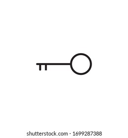 Key Icon Vector Symbol Design Illustration 