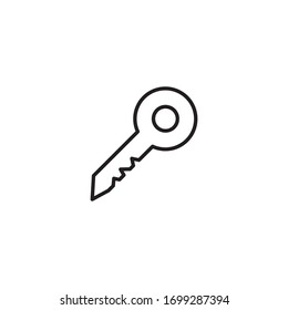 Ilustración de diseño de símbolo de vector de icono clave 