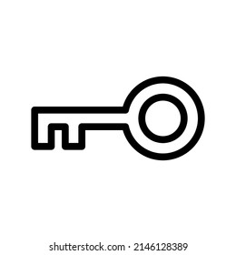 Key Icon Vector Symbol Design Illustration