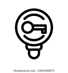 Ilustración de diseño del símbolo del vector de iconos clave