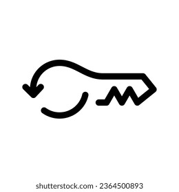 Key Icon Vector Symbol Design Illustration