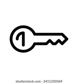 Design-Illustration des Schlüsselsymbols für Vektorsymbole