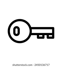 Ilustración de diseño de símbolo de Vector de icono de llave