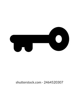 Key Icon Vector Symbol Design Illustration