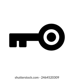Key Icon Vector Symbol Design Illustration